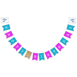 Retro Skaten Birthday Party Wimpelkette