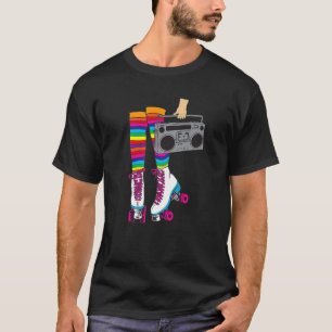 Retro Skaten Rink A Funny 80's Rollerblading Gesch T-Shirt