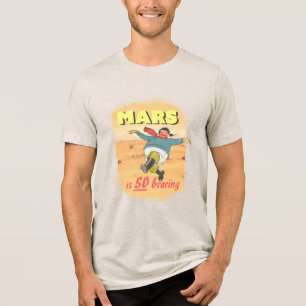Retro Skegness "Mars ist so erfrischend" Reisepost Tri-Blend Shirt
