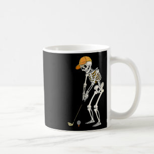 Retro Skeleton Golf Halloween Golfer Golf Player F Kaffeetasse