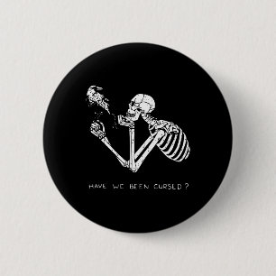 Retro Skeleton Halloween Kostümspass Beängstigende Button