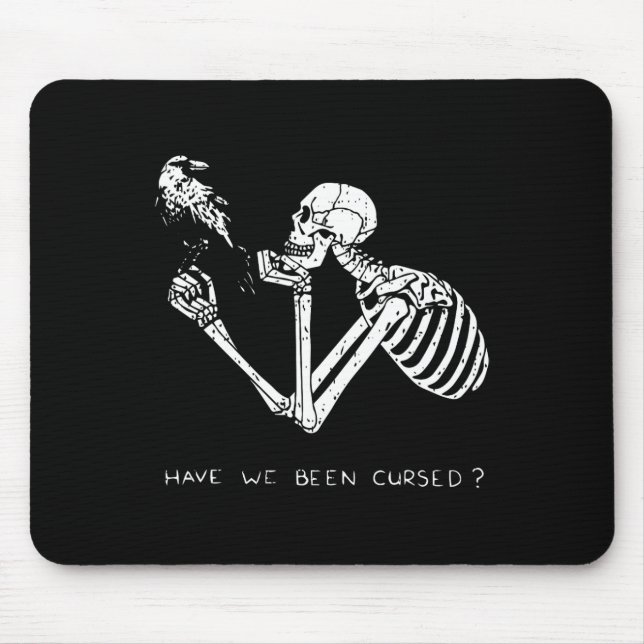 Retro Skeleton Halloween Kostümspass Beängstigende Mousepad (Vorne)
