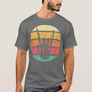 Retro Skeleton Rock Hand für Musik Lover T-Shirt