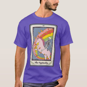 Retro Skelettfahrten Unicorn Tarot Audacity Ca T-Shirt