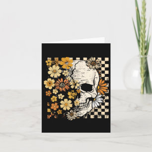 Retro Skelettfalle Herbst Herbst Spooky Hal Karte