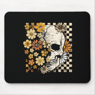 Retro Skelettfalle Herbst Herbst Spooky Hal Mousepad