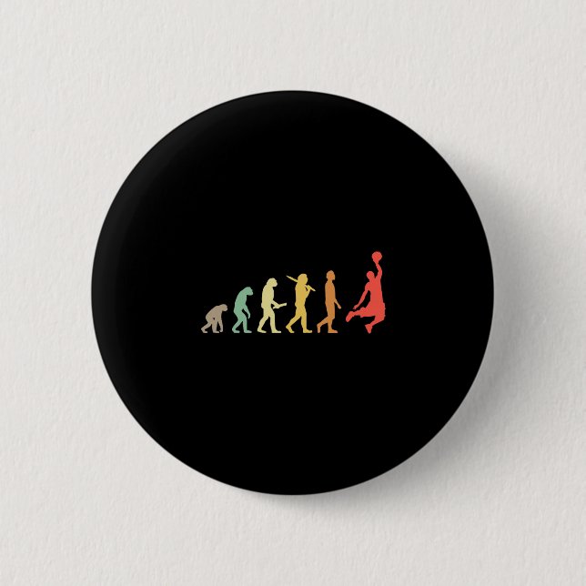 Retro-Sketch-Evolution-Geschenk für Sketch-Spieler Button (Vorderseite)