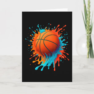 Retro Sketll Spieler Liebhaber Sportteam Jungen Ki Karte