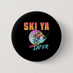 Retro Ski 90er 80er Skiausrüstung Skipass Ya Späte Button