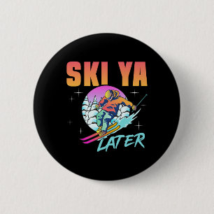 Retro Ski 90er 80er Skiausrüstung Skipass Ya Späte Button