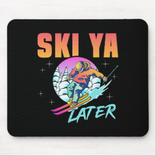 Retro Ski 90er 80er Skiausrüstung Skipass Ya Späte Mousepad