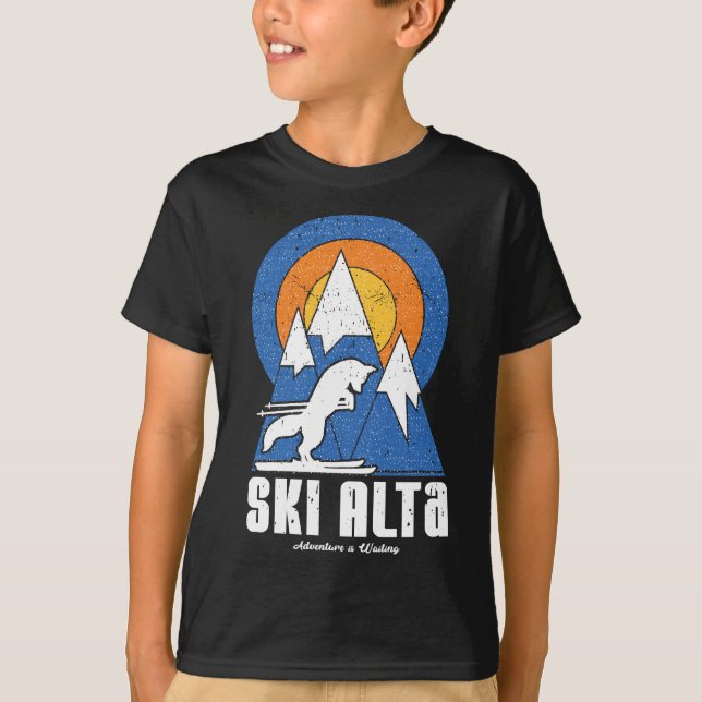 Retro Ski Alta White Fox T-Shirt (Vorderseite)