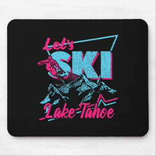 Retro-Ski-Bekleidung 80er 90er Lake Tahoe Mousepad