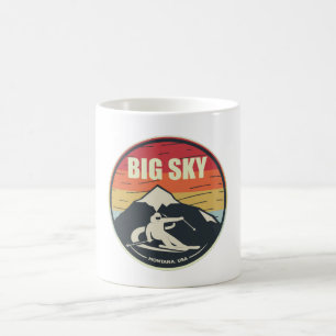 Retro Ski Big Sky Montana USA Kaffeetasse