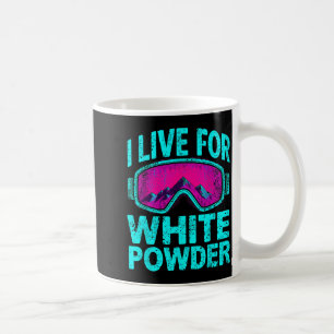 Retro-Ski-Schneebrett-Winter-Srts-Vintage-80er-90e Kaffeetasse