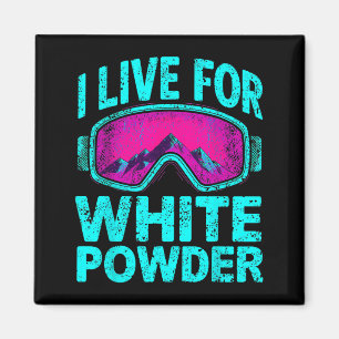 Retro-Ski-Schneebrett-Winter-Srts-Vintage-80er-90e Magnet
