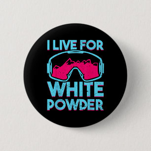 Retro-Ski-Schneebrille Vintage 80er 90er Skifahren Button