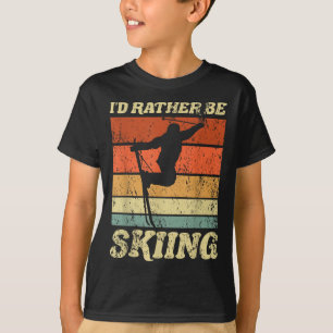 Retro Ski Vacation Wintersportler Id eher T-Shirt