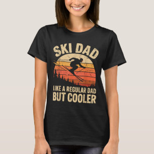 Retro-Ski-Vater Cooler lustiger Skifahren Wintersp T-Shirt