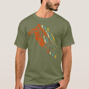 Retro Ski Vintag 80er 90s Skiabfahrt T-Shirt