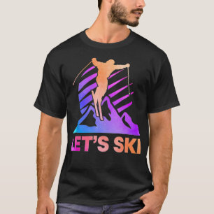 Retro Ski Vintag 80er 90s Skiausrüstung 1 T-Shirt