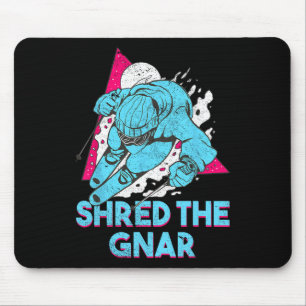 Retro Ski Vintag 80er 90s Skiausrüstung 4 Mousepad