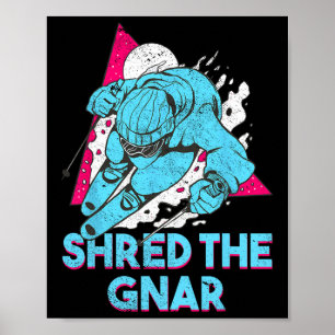 Retro Ski Vintag 80er 90s Skiausrüstung 4 Poster