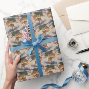 Retro-Ski vintage Weihnachten Geschenkpapier