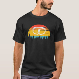 Retro-Skibrille für Snowboarder T-Shirt