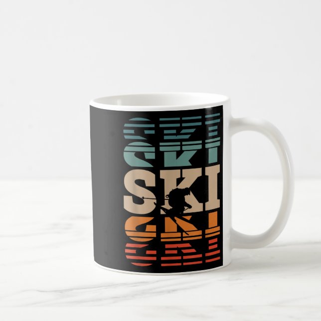 Retro-Skifahren _1 Kaffeetasse (Rechts)