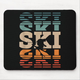 Retro-Skifahren _1 Mousepad