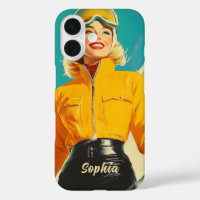 Retro Skifahren Glamour Vintag Winterabenteuer