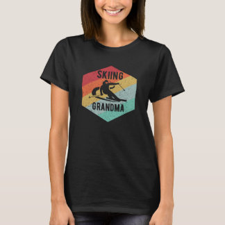 Retro Skifahren Grandma 70's Skiverleih T-Shirt