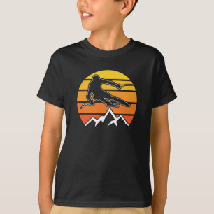 Retro Skifahren T-Shirt