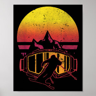 Retro Skifahrer Funny Ski Ski Ski Ski Ski Ski Poster