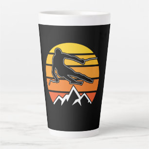 Retro Skiing Milchtasse