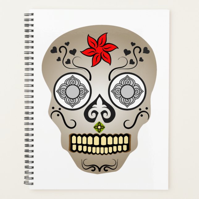 Retro Skull Planer (Vorderseite)