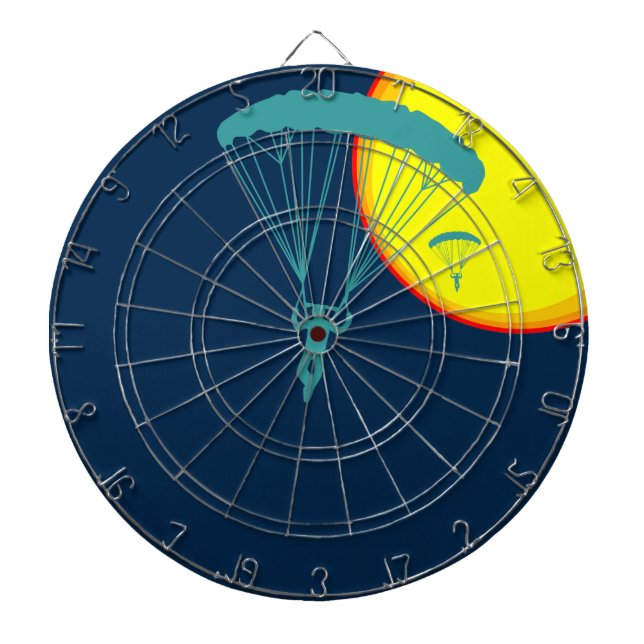 Retro-Skydiver Dartscheibe (vorne)