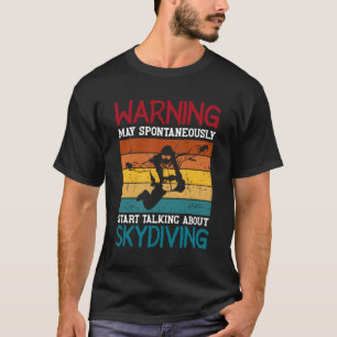 Retro-Skydiving Fallschirmspringer Extremsport T-Shirt