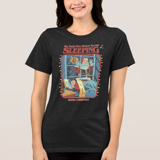 Retro Sleeping Comic Graphic Tee (Vorderseite)