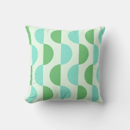 Retro Slice Aquamarines Kissen