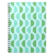 Retro Slice Aquamarines Notebook