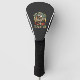 Retro Sloth Wandern-Team Wir werden ankommen, wenn Golf Headcover