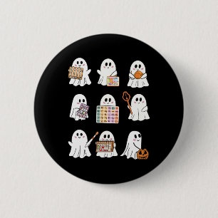 Retro Slp Ghost Halloween Speech Therapie Herbst F Button