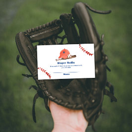 Retro Slugger Baseball Diaper Raffle Baby Shower Begleitkarte