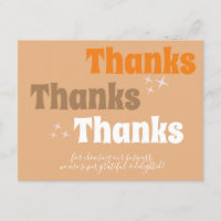 Retro Small Business Stars Groovy Vielen Dank