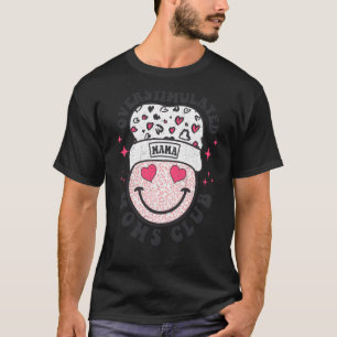 Retro Smile Face Überstimulierte Mamas Club Sprich T-Shirt