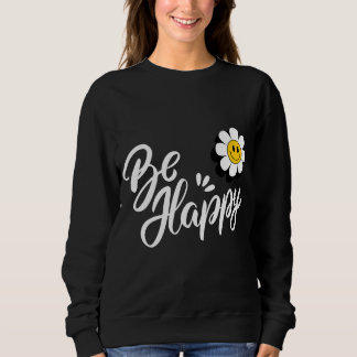 Retro Smiley Gänseblümchen - Einfach Glücklich Flo Sweatshirt