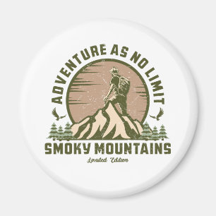 Retro Smoky Mountain Wanderung Magnet