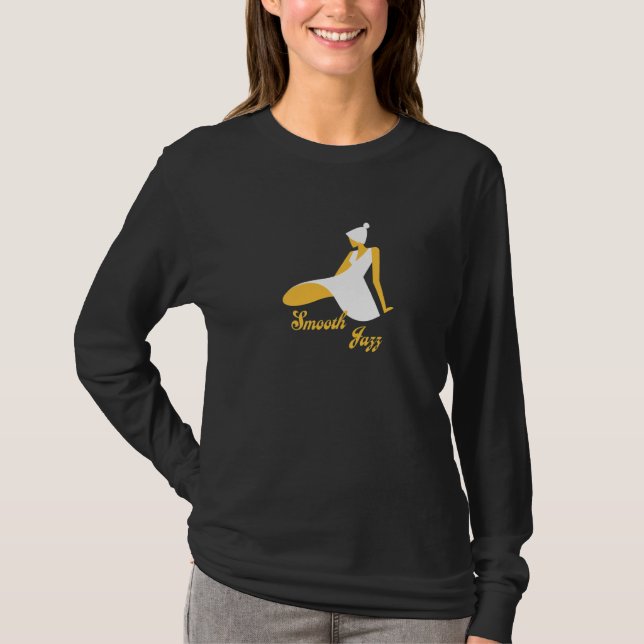 Retro Smooth Jazz Music T-Shirt (Vorderseite)